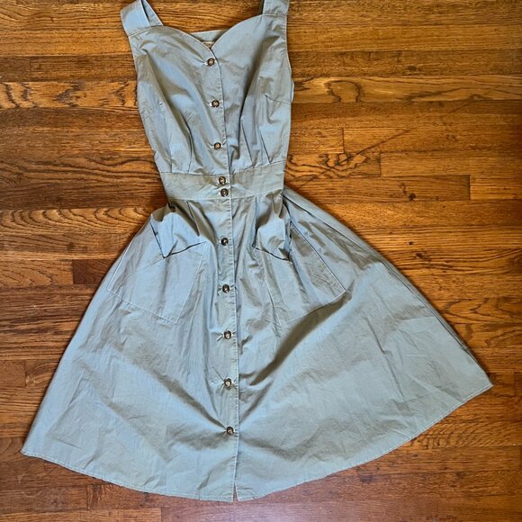 Field Day Women's Dress Small 100% Vintage & Reclaimed Materials Sheet Dress - Picture 4 of 7